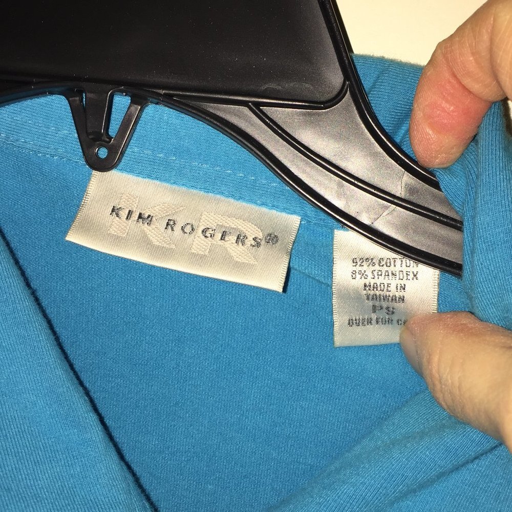 Turquoise Sporty Sweater - Picture 5 of 6